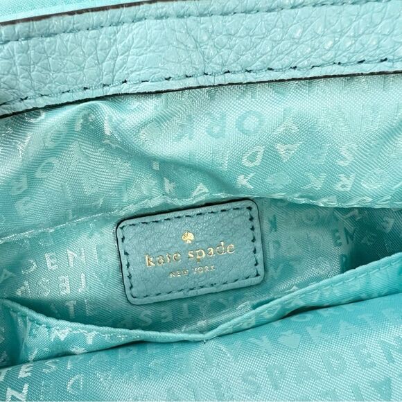 Kate Spade Light Blue Quilted Leather Astor Court Cynthia Shoulder Bag
